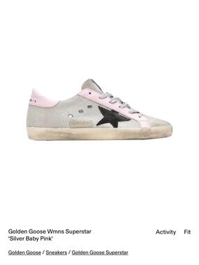 Golden Goose Women's Superstar Sneaker - Silver Baby Pink